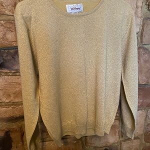 Gold sparkly long sleeve top( Great for a party)